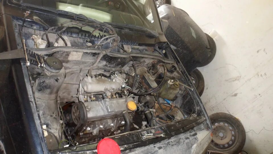 Посадка. Часть 1. (Снятие двигателя) - Lada 2114, 1,5 л, 2006 года своими руками