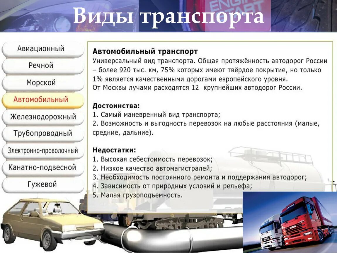 Автомобильная транспортная информация. Виды транспорта. Виды автомобильного транспорта. Виды транспорта автомобиль. Автомобильный вид транспорта преимущества.