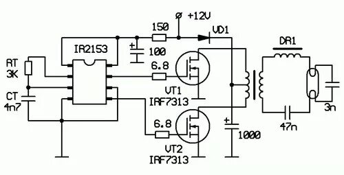 Индукционный нагреватель на ir2153 схема. Инвертор напряжения ir2153 схема. Индукционный нагреватель 220 вольт схема. Схема преобразователя 12 -220 на ir21531.