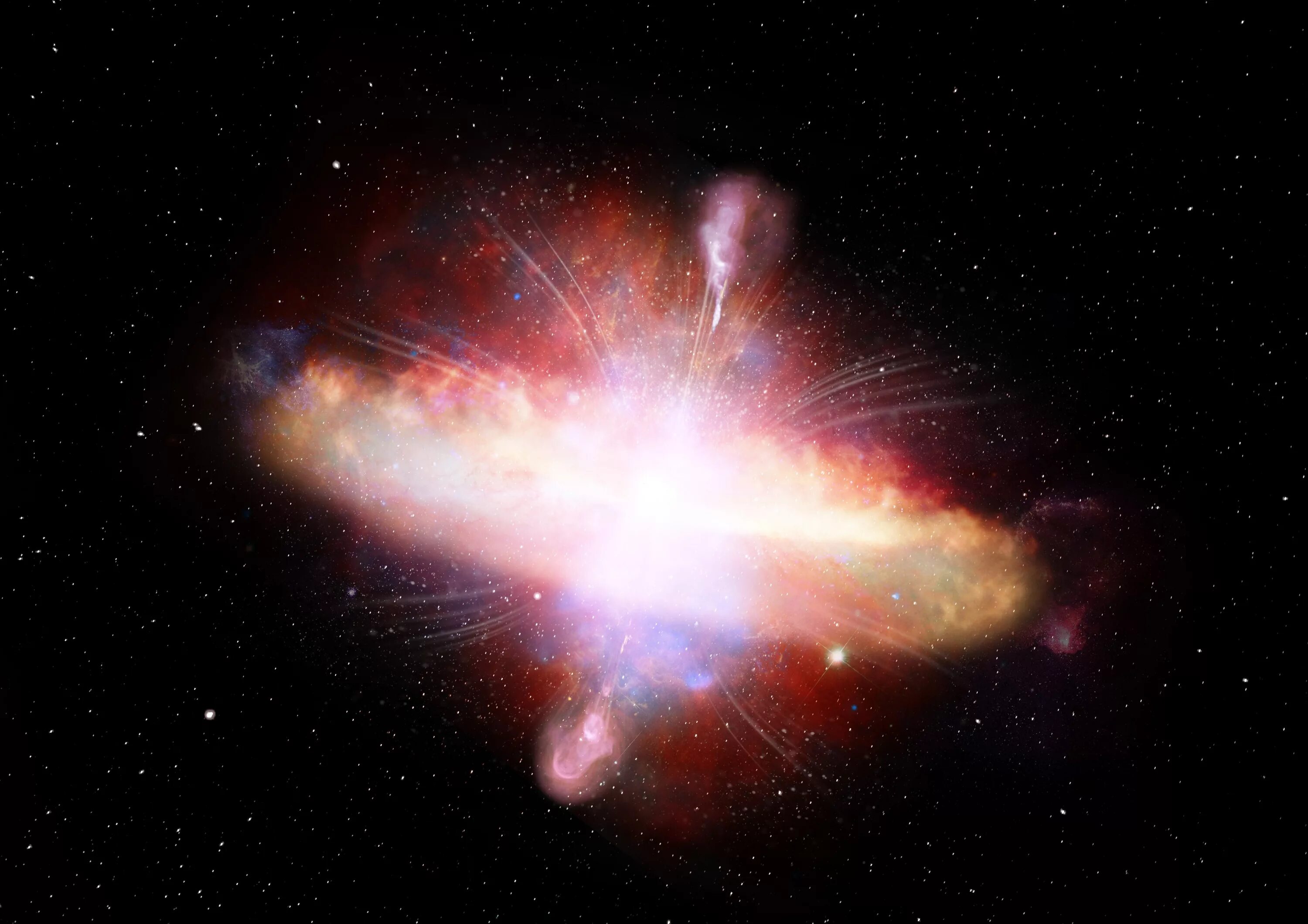 Стационарная вселенная. Квазар SDSS j1106. Квазар Галактика. Квазар это в астрономии. Вселенная Квазар.