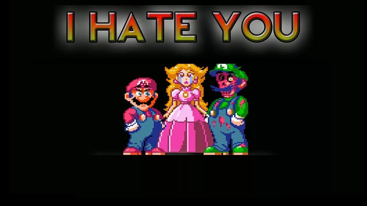 Игра Mario i hate you. I hate you Creepypasta Mario. Super Mario World i hate you.