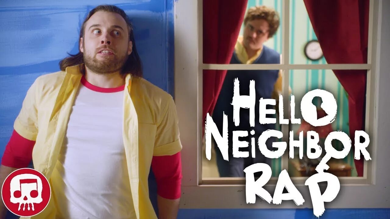 Hello gets. Hello and goodbye jt music обложка. привет сосед мюзикл песня на русском.