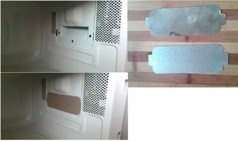 Прогоревшая слюда микроволновки