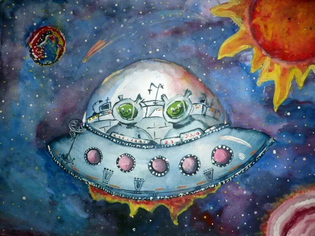Рисунок инопланетянина в космосе. Рисунки инопланетян для детей в космосе. Пришелец из космоса рисунок для детей. Картинки инопланетяне в космосе для детей. Инопланетяне картинки для детей в космосе