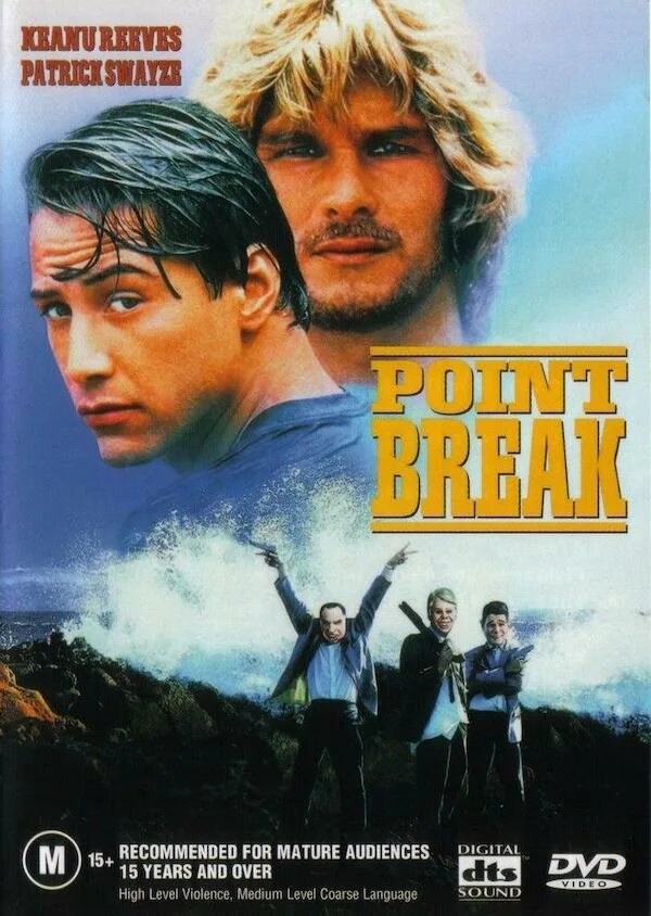 Point Break 1991. На гребне волны 1991. Киану Ривз на гребне волны. Патрик Суэйзи на гребне волны.