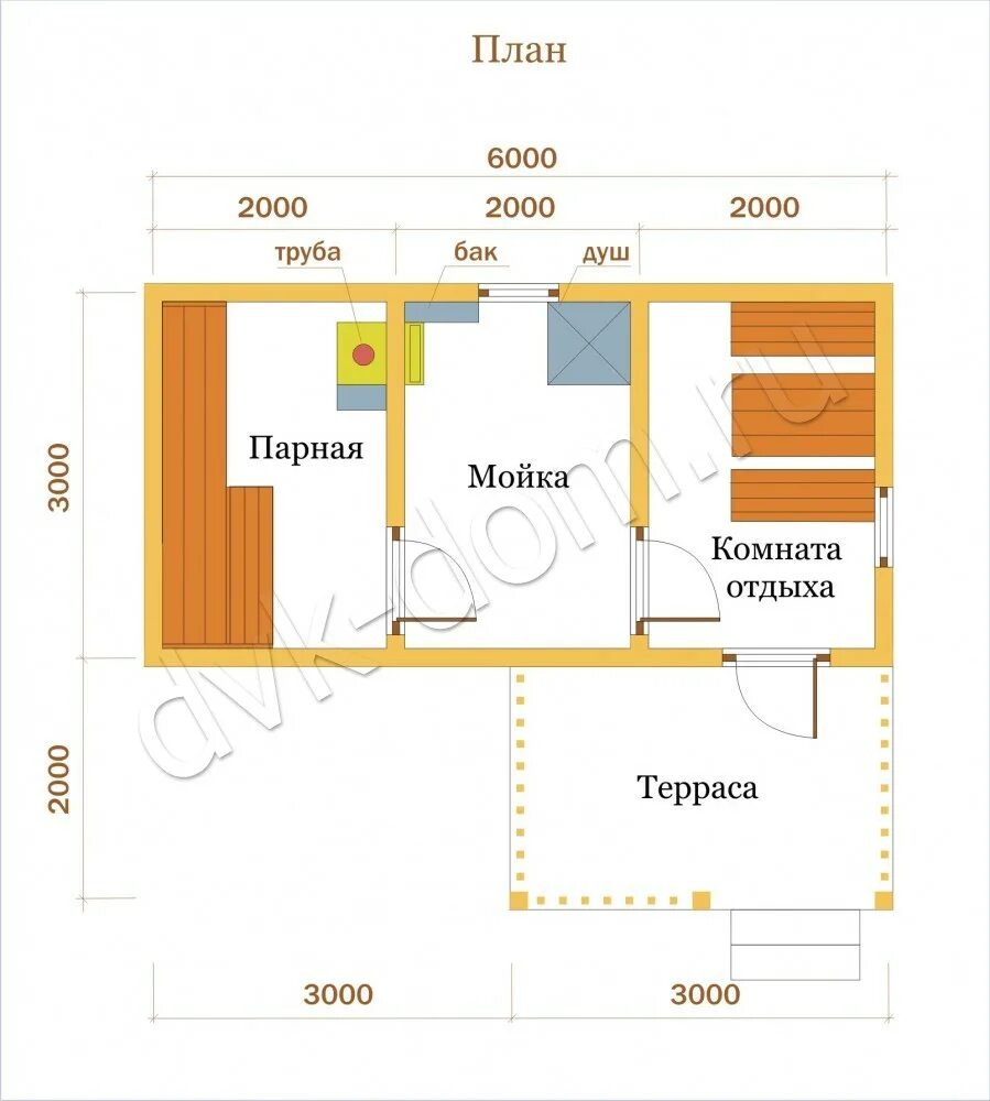 Бана 6 4. Баня 6х3 с террасой планировка. Баня 6 на 3 с террасой планировка. Планировка бани 6х6 с террасой 6х3. Баня 3х6 с террасой 3х6.