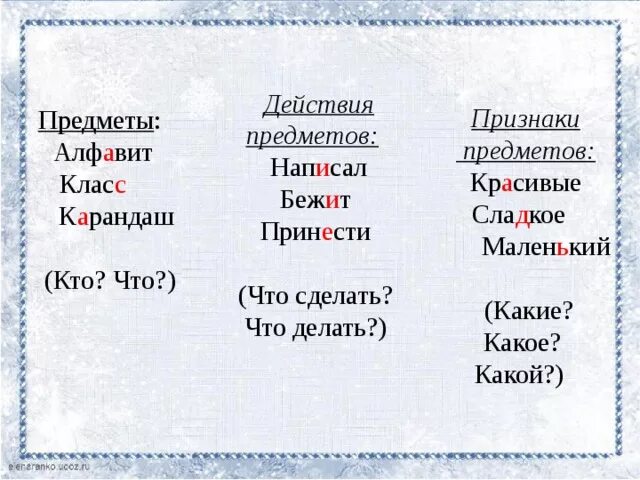 Подчеркните слова обозначающие признаки. Признак предмета. Признак как предмет. Предмет признак и действие предмета 1 класс. Признак предмета заяц.