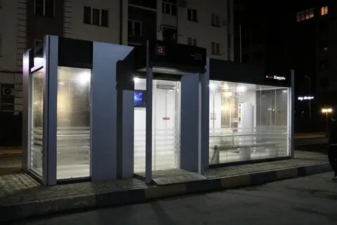 Теплый остановочный павильон