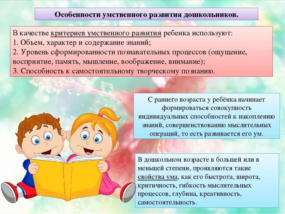 Особенности умственного развития детей дошкольного возраста. Познавательная активность дошкольников. Умственное развитие в дошкольном возрасте. Дети с особенностями развития.