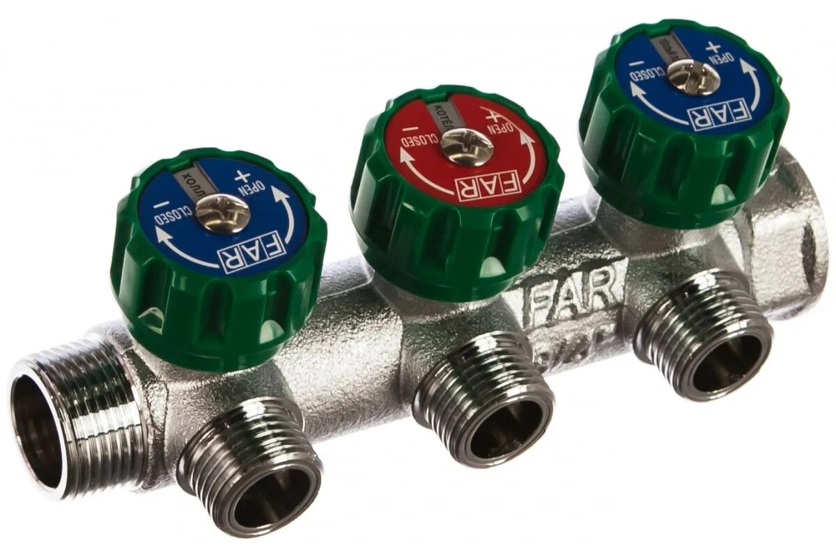 Коллектор far 3 вых. Коллектор far fk 3822 3412tp. регулирующий коллектор far 1&quot; вр-нр с 2 отв. 3/4&quot; нр межосев. 45 мм fk 3821 134. регулирующий коллектор far 3/4&quot; вр-нр с 3. регулирующий коллектор 3/4 вр-нр с 3 отв 1/2 нр межосев 45 мм плск.упл.