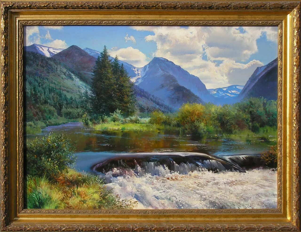 Картины пейзажи купить. Картина Михаила Бабакова в горах Алтая. Горный пейзаж маслом на холсте. Пейзаж маслом на холсте горы. Горные пейзажи на холсте.