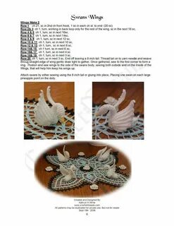 Лебедь крючком схема и описание на русском