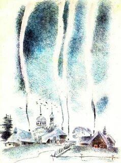 Зима злится рисунок