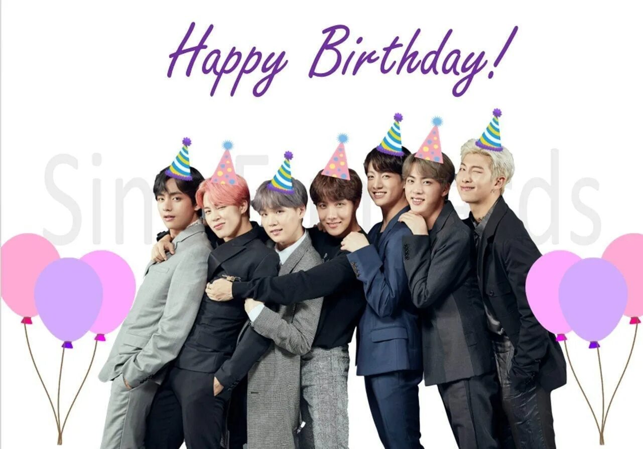 Когда родились бтс. БТС Happy Birthday. BTS С днем рождения. День рождения БТС участников. Happy Birthday BTS картинки.