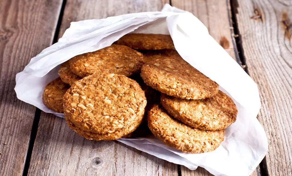 Овсяное печенье Анзак. Австралийское печенье Анзак. Anzac Biscuits. Овсяное печенье с глазурью. Можно овсяное