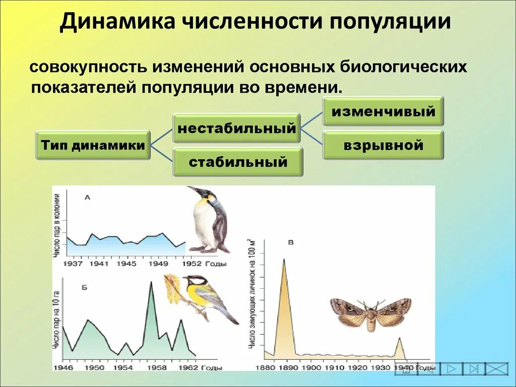Основные изменения времени