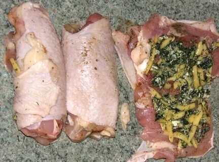 Рулеты из филе бедра курицы