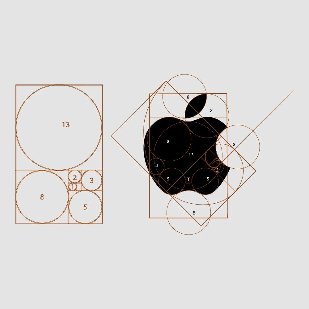 Circle in a box. Логотип apple золотое сечение. apple logo circle. circle logo golden ratio. 4 circle logo.