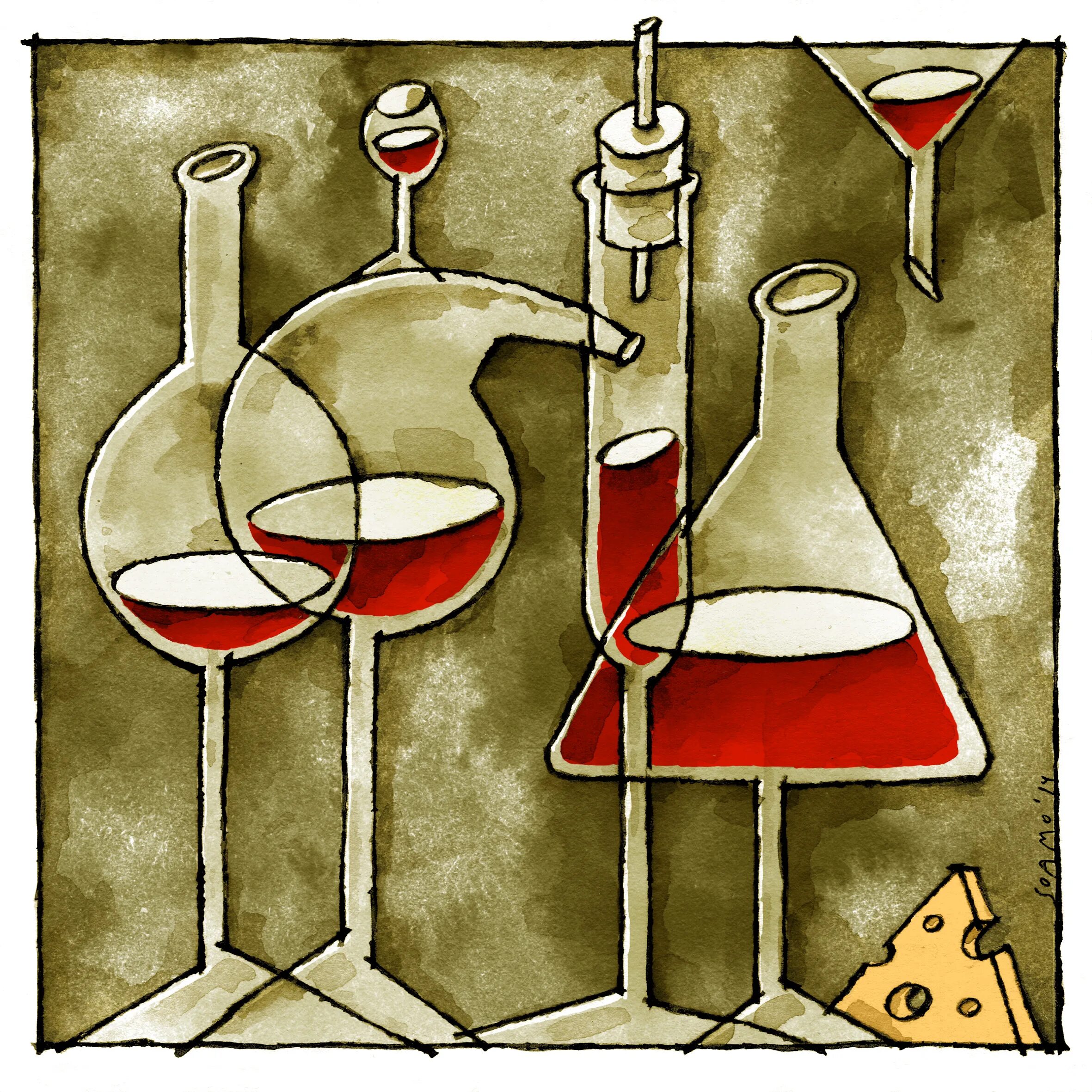 Химия в живописи. Химия виноделия. Картины художников о химии. Вино химия.