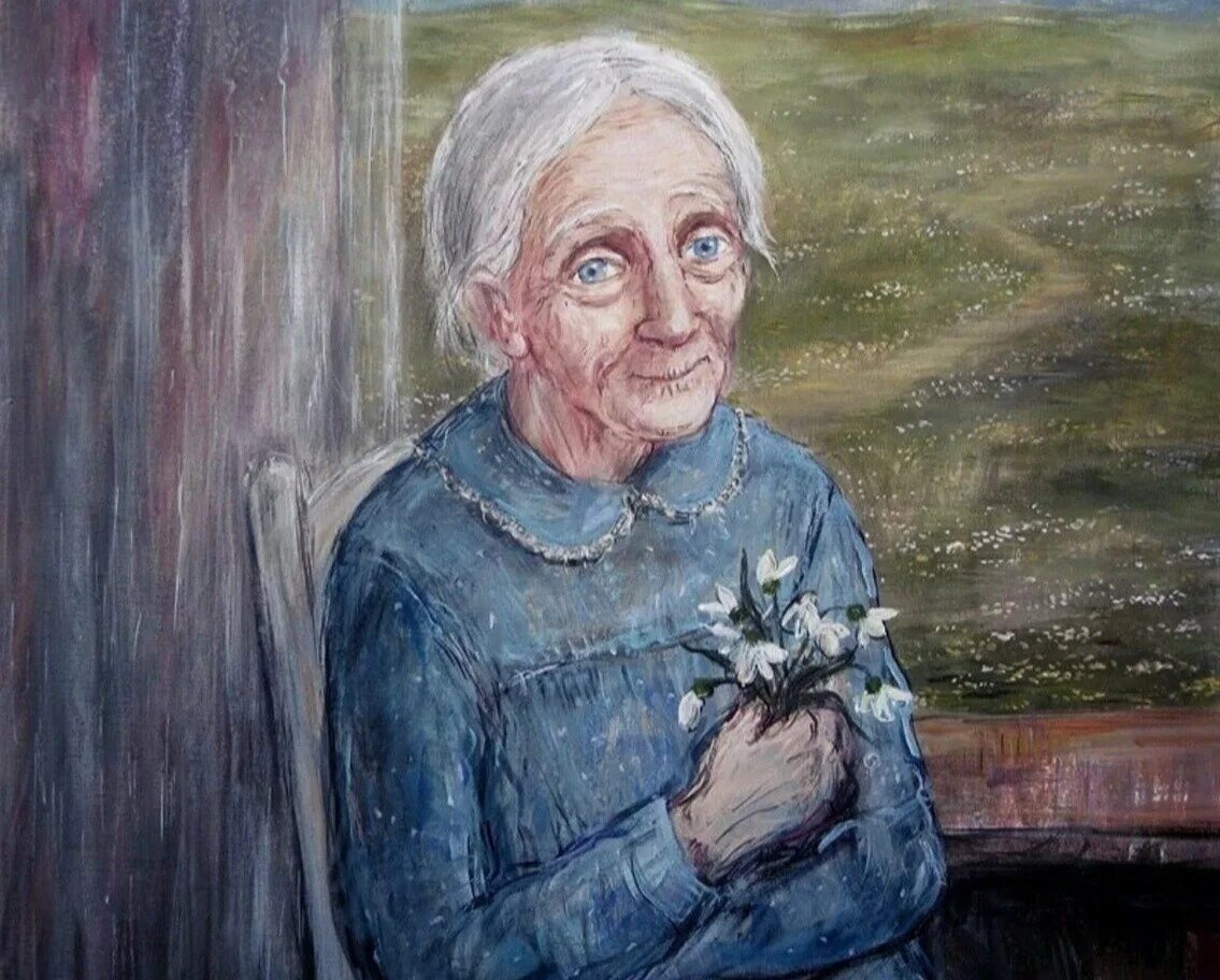 Создаем живописный портрет пожилого человека. Нино Чакветадзе картины бабушка. Нино Чакветадзе бабушка. Старушка живопись. Бабушка картина.
