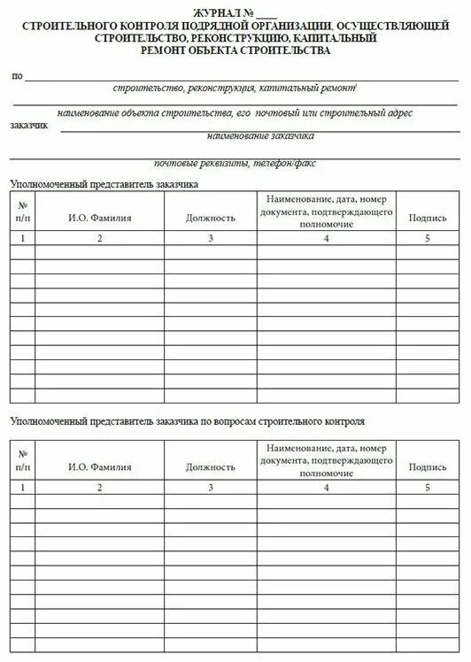 Журнал подрядной организации. Журнал строительного контроля. Журнал учета вызова строительного контроля. Форма журнала строительного контроля. Журнал строительного контроля образец.