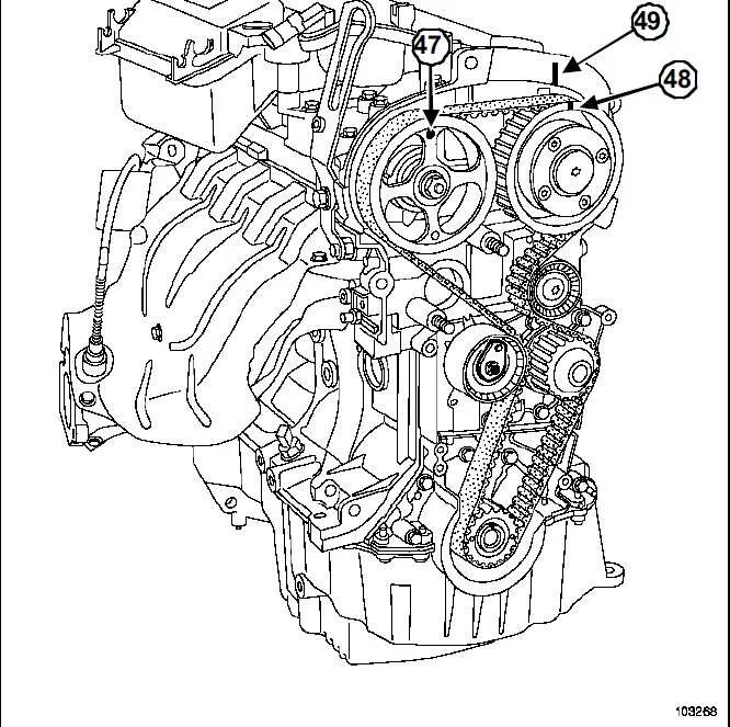Ремень рено аркана 1.3. ГРМ двигатель к4м Рено Меган. Мотор k4m метки ГРМ. F4p 1.8 двигатель Рено. Схема двигателя f4r Рено Дастер.