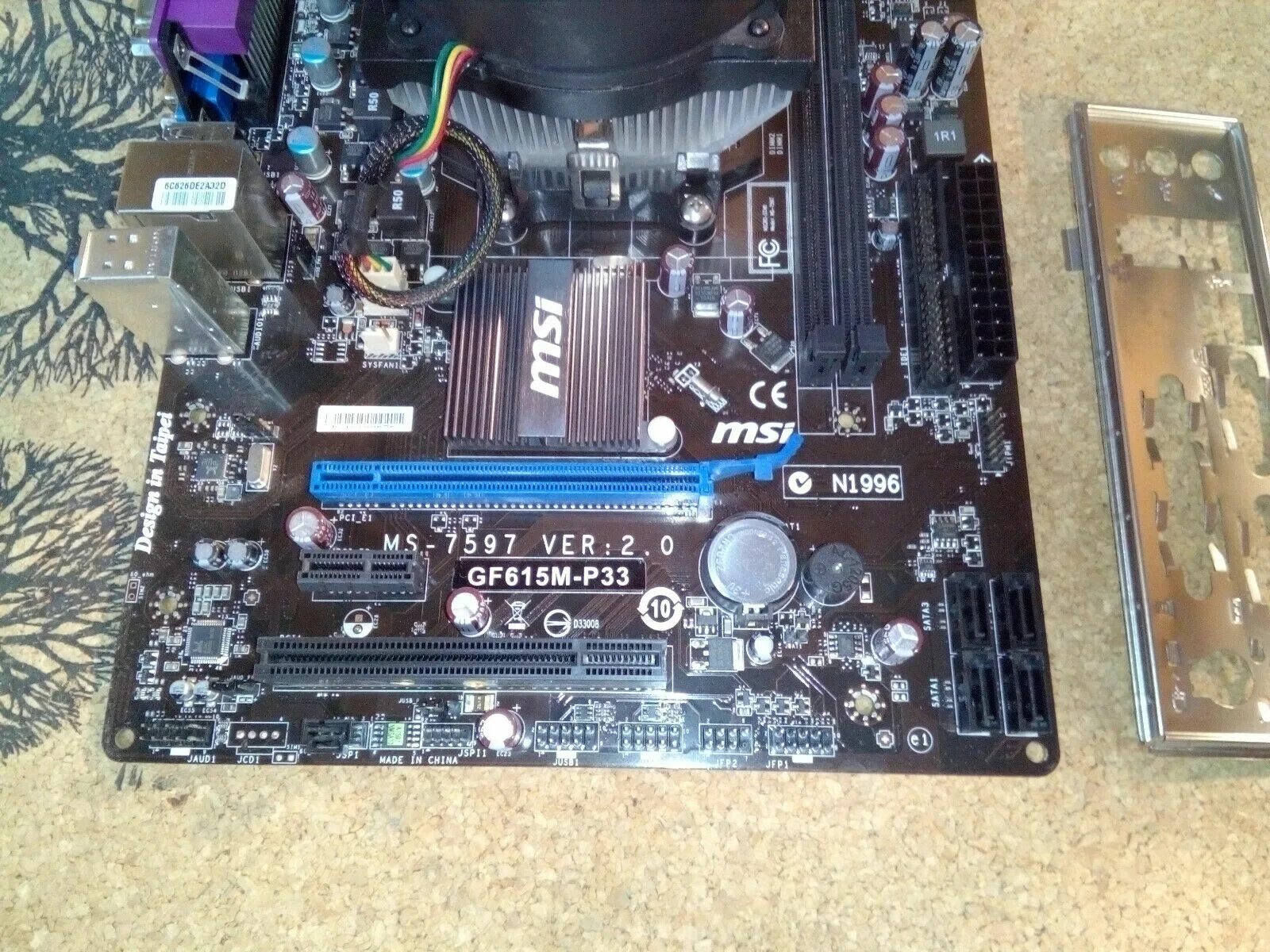 3. Системная плата msi gf615m-p33 v2 (ms-7597). Ma-7597. Ms 7597. Msi gf615m-p33 v1.