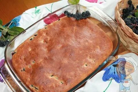 Пирог с черноплодной рябиной рецепт