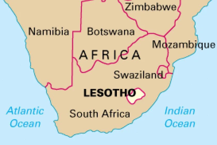 Свазиленд на карте. Лесото / СТОЛИЦАМАСЕРУ карта. Лесото столица Масеру на карте. Лесото Страна в Африке на карте.