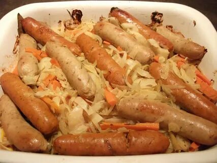 Картофель капуста сосиски