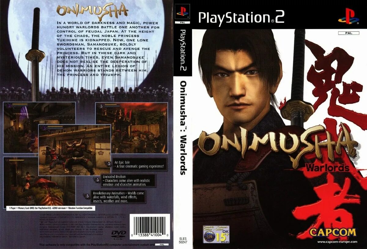 Onimusha PLAYSTATION 2 обложка игры. Onimusha 1 ps2. Onimusha 3 ps2. Onimusha Warlords 2001.