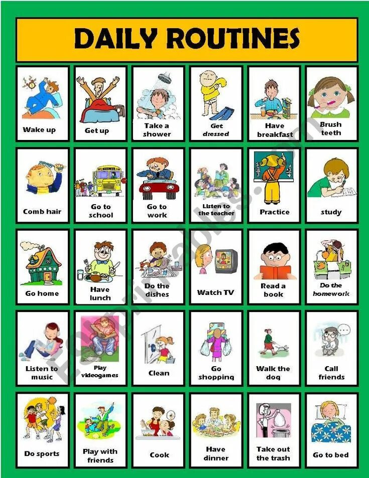 Английский Daily Routine. Карточки Daily Routine. Английский Daily Routine Vocabulary. Day Routine for Kids карточки. Daily routines wordwall