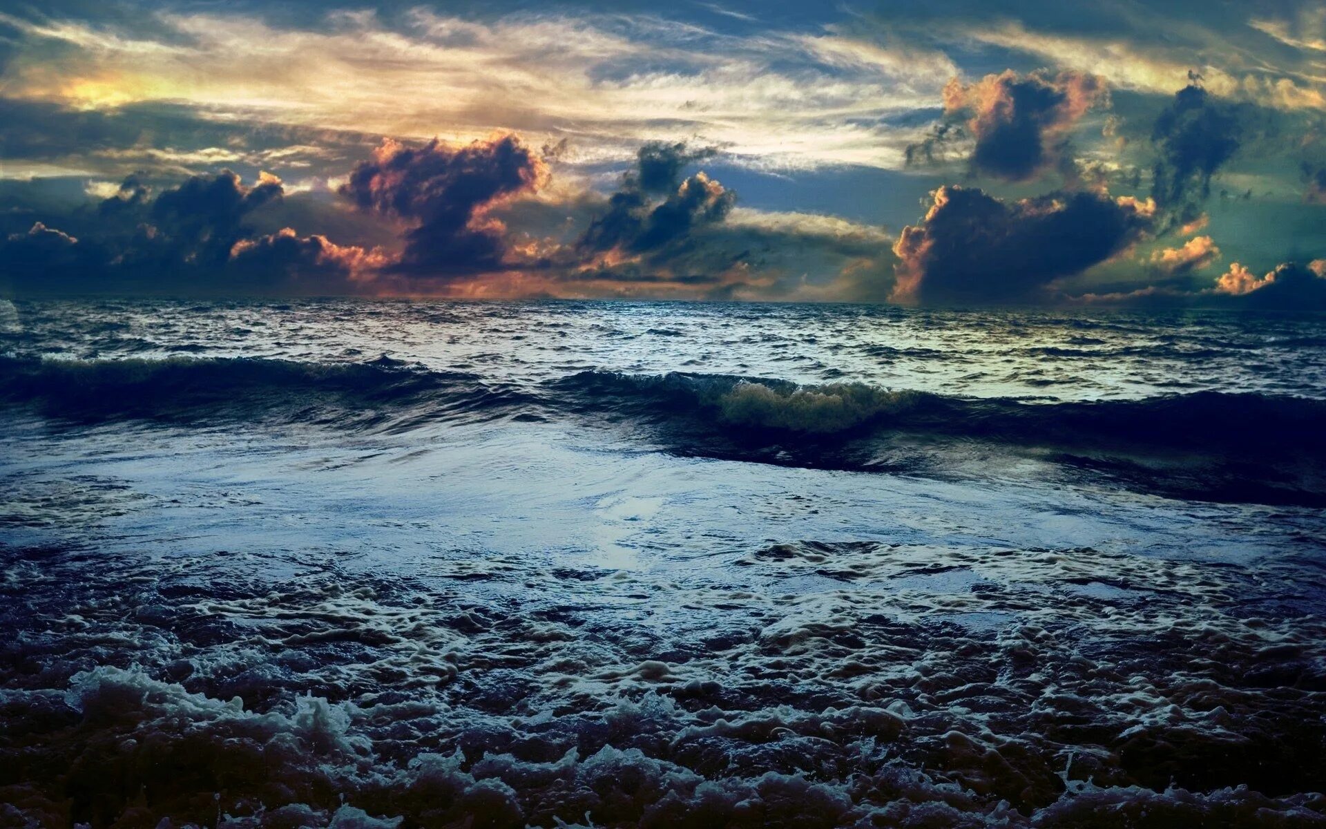 Океан. Моря и океаны. Темное море. Море шторм. Обои на телефон волна