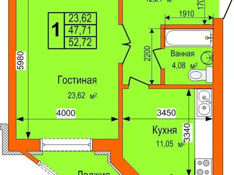 Рыбное ул Крымская д 1. Рязанская область купить квартиру однокомнатную