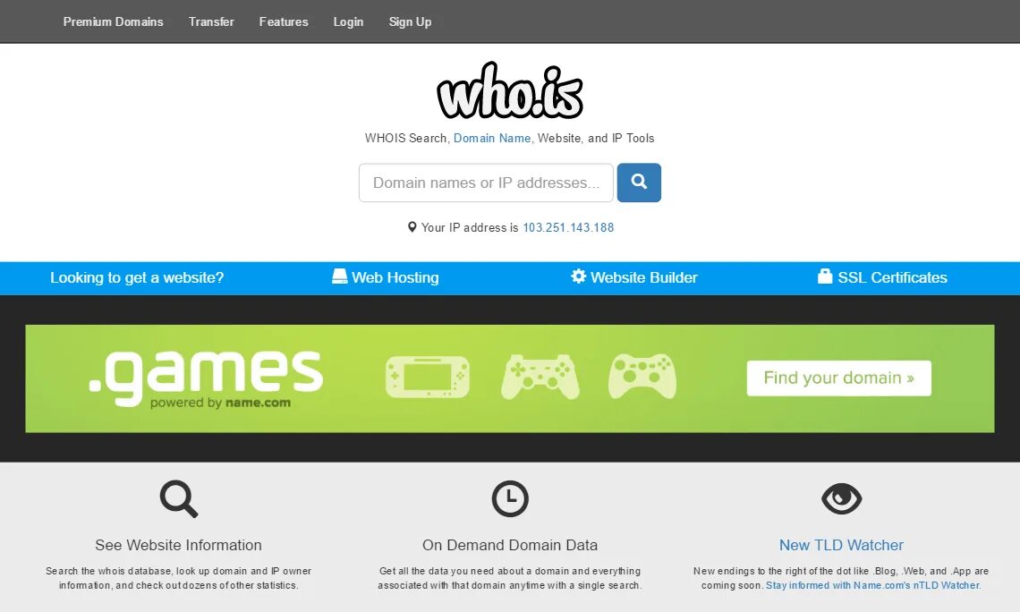 Web games. Whois domain lookup. whois games. information about website. domain name ownership.