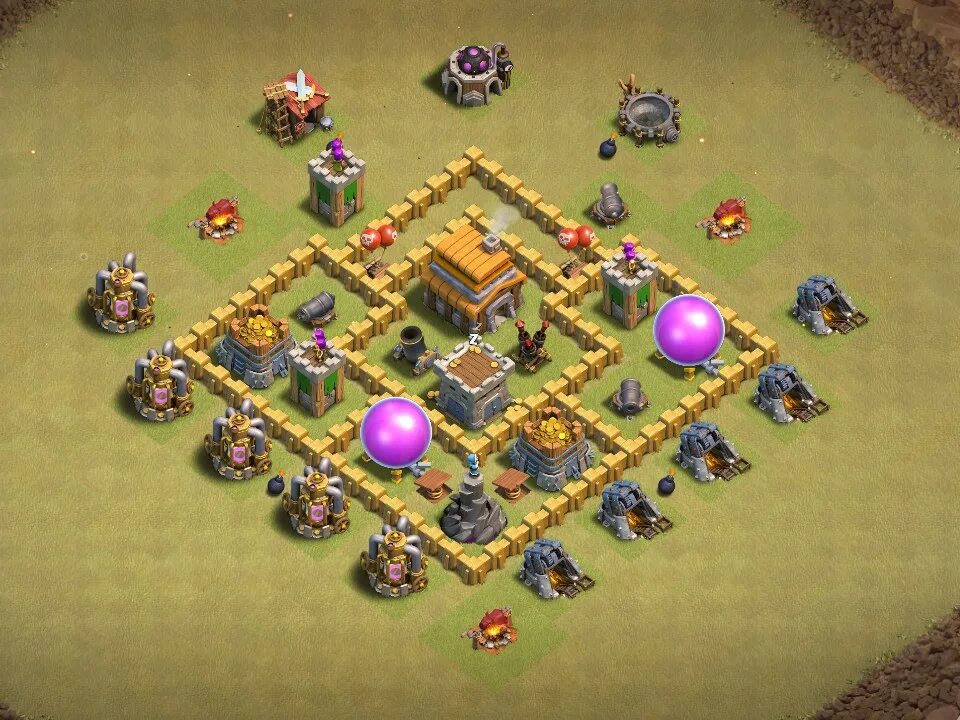 Copy The Best Base Clash of Clans Layouts Town Hall - 5 TH