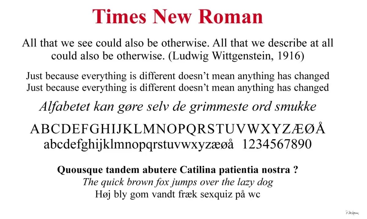 Гарнитура шрифта times New Roman. Шрифт times Roman.