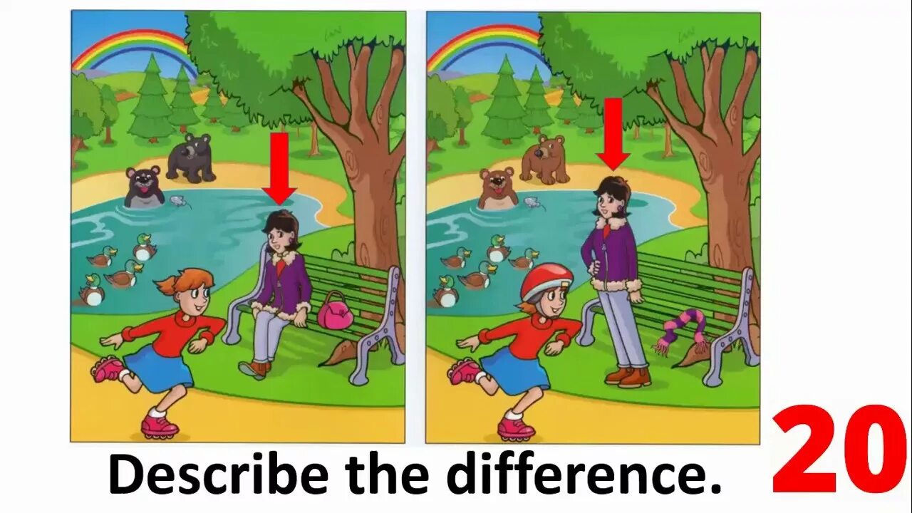 Опиши картинку для детей. Find the differences Movers. Сравнение картинка. Картинки find the differences. Now describe