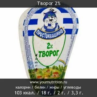 Калории творог 2 процента