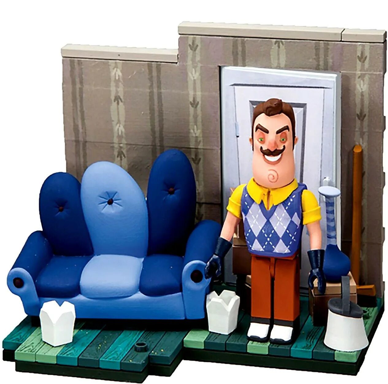 Привет сосед продукты. MCFARLANE Toys привет сосед. Hello Neighbor конструктор.