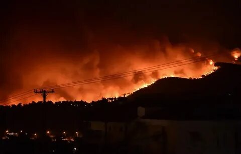 Fire spreading all around