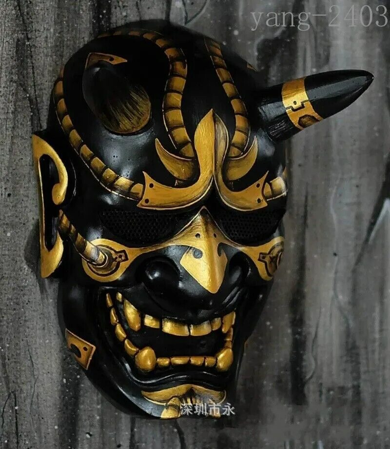Японская маска демона самурая Ханья. Маска Кабуки Самурай. Маска тигр Самурай Кабуки. Oni демон Самурай. Маска демона купить