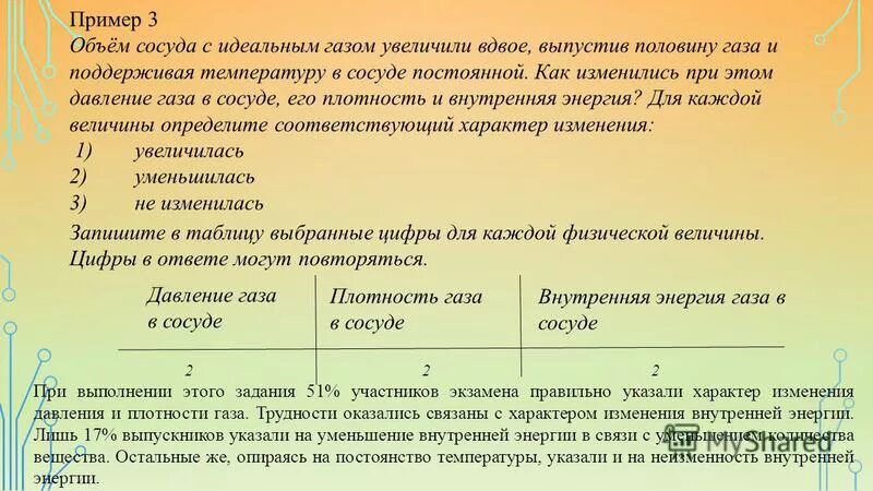 Объем сосуда с идеальным газом. Из сосуда выпускают половину газа объём изменился. С газом совершают процесс при котором объем увеличился вдвое. Возрастает вдвое. Вдвое примеры