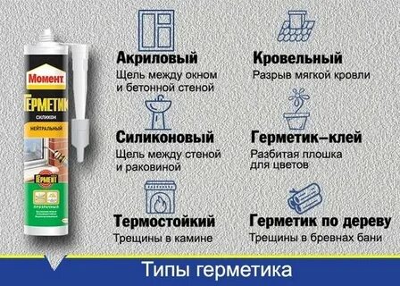 Виды герметиков