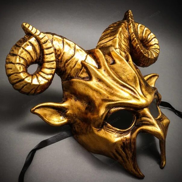 Маска демона из металла. Костюм дьявола. Маскарад теней. Маска карнавальная "демон". Латексная маска бафомета.