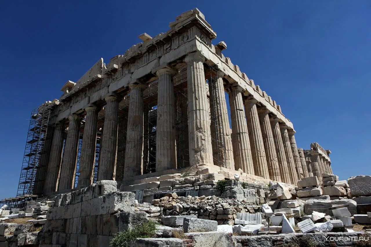 Как называется храм богини афины. Храм Парфенон в Афинах. Парфенон в древней Греции. Афины Акрополь Парфенон. Разрушенный храм Парфенон.