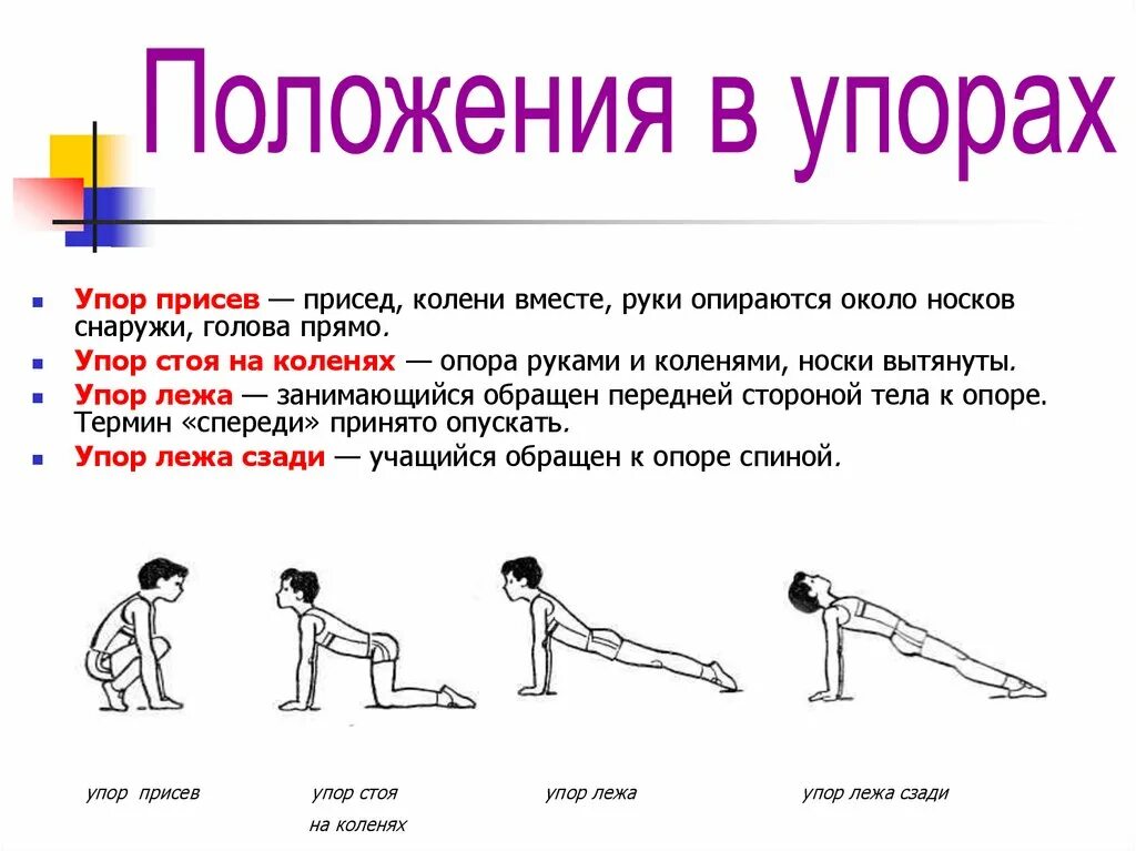 Техника выполнения упора