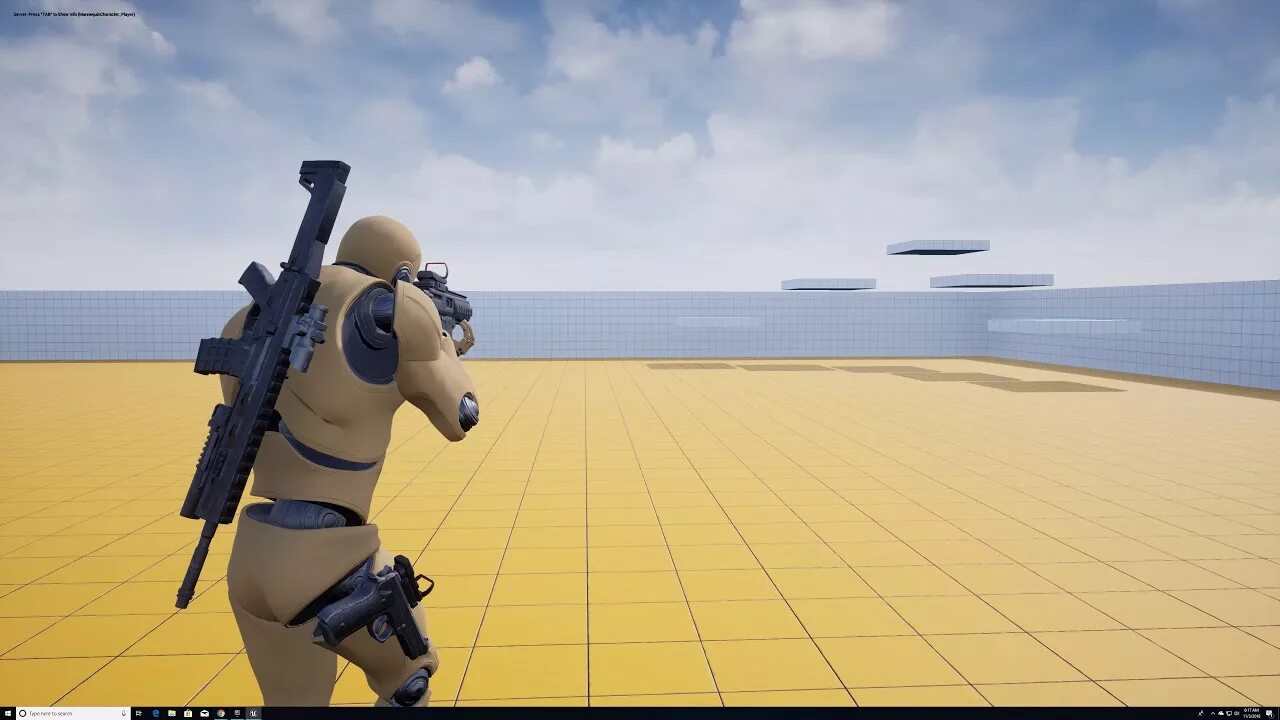 The ue4 shootergame game. Replicate game.