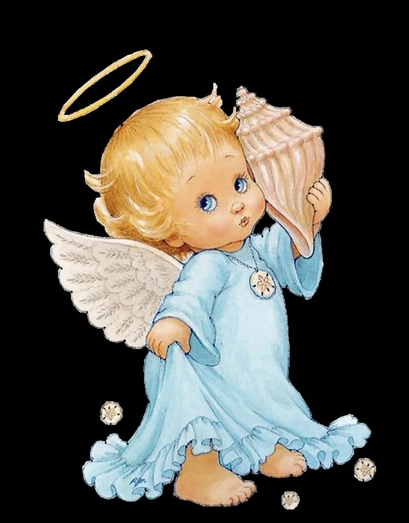 Красивый Ангелочек. Ангел рисунок. Маленький Ангелочек. Ангел с ракушкой.