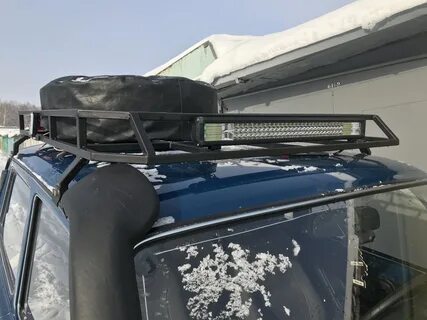 Крепление светодиодной балки на ниву